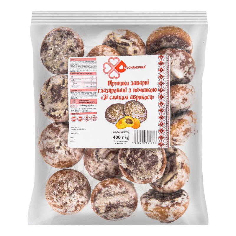 Пряники Зі смаком абрикоса Десняночка 400г